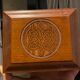 Wooden box carved with Celtic knots – American craftsmanship