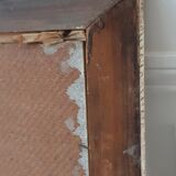 Tableau huile sur bois signé vintage