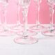 Set of 8 Crystal Vintage Champagne Flutes, Prosecco Clear Italian