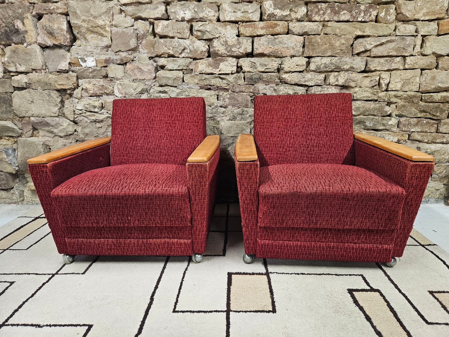 Pair of vintage armchairs 1960