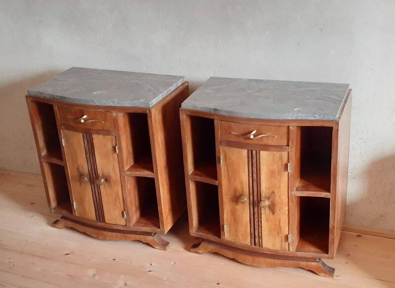 Pair of Art Deco bedside tables