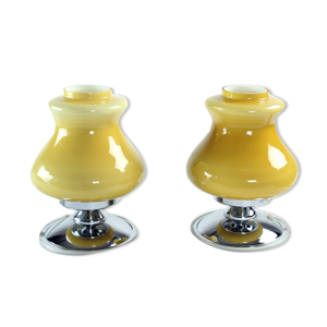 Lampes de table en crème