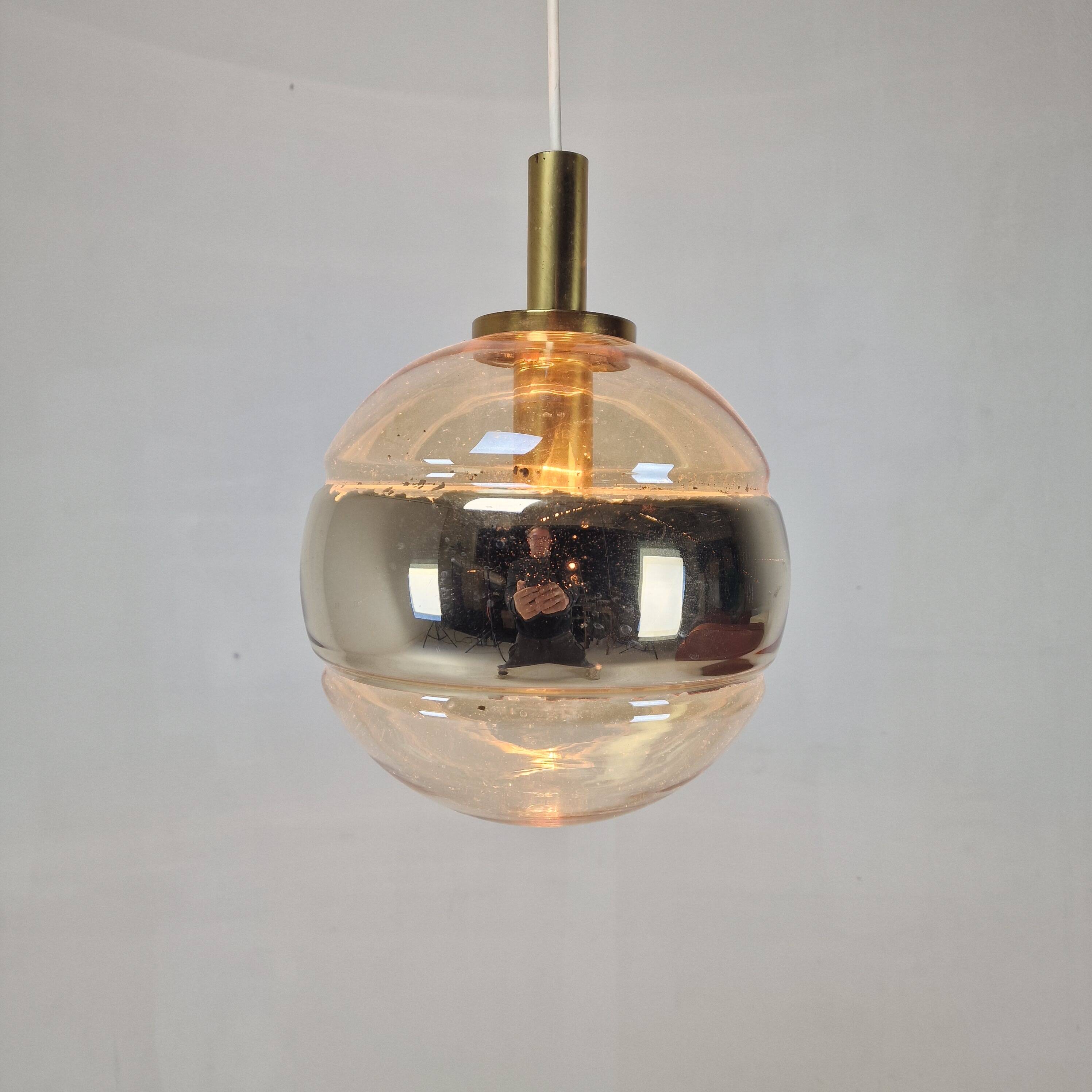 Elegant Mid-Century Modern Pendant by Peill & Putzler, Germany 1970's