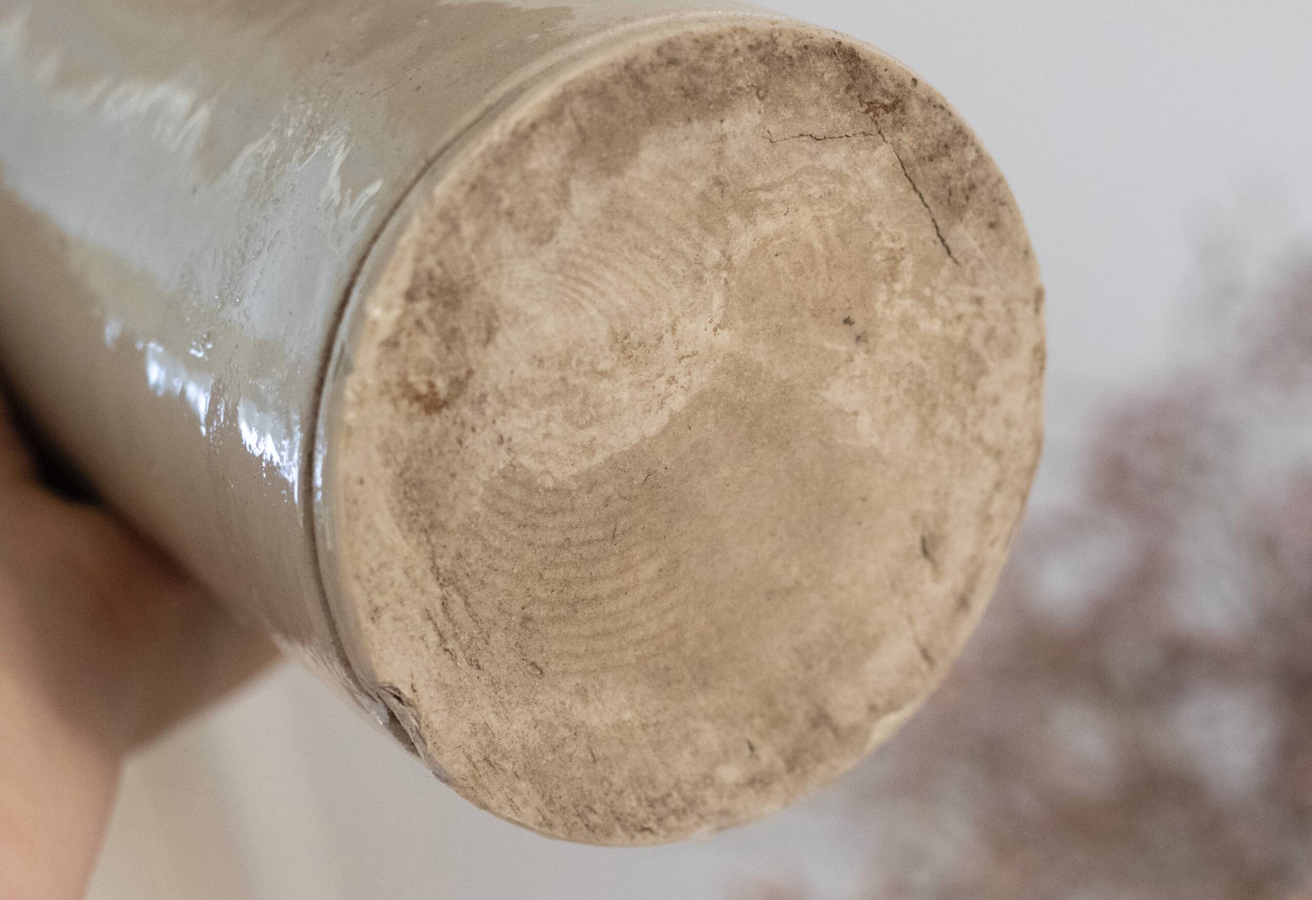 Vintage stoneware bottle Pont des Vernes