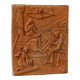 Terracotta bas relief, Holy Family