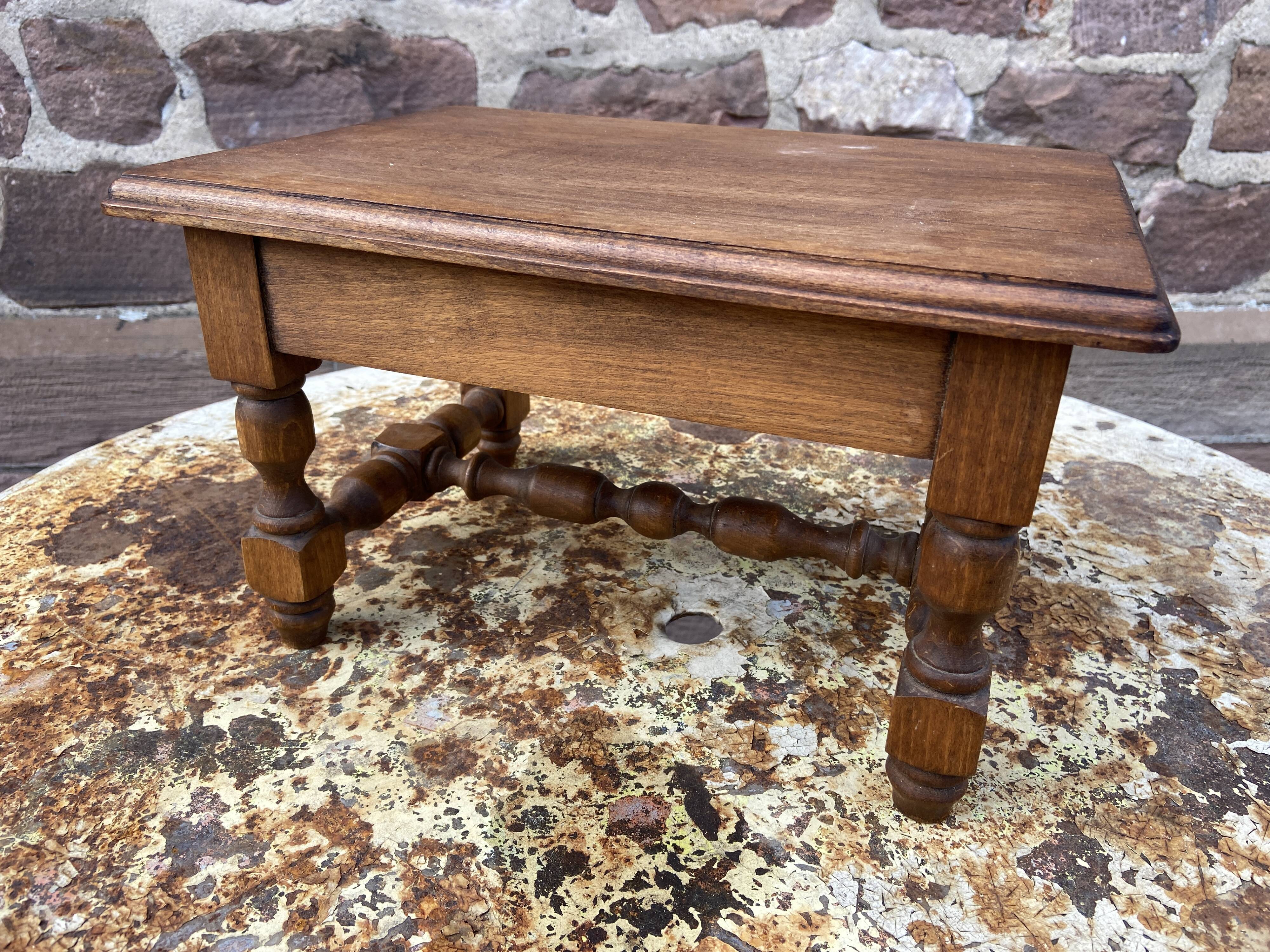 Vintage rustic footrest