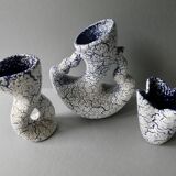 Trio of tense ceramic vases, 70s