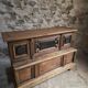 Pharmacy counter in antique oak / kitchen island, circa 1870–1900