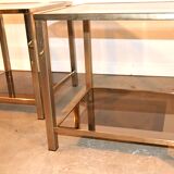Set of 2 side or end table plus coffee table 23 carat gold