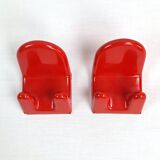 Paire de patères space age par Makio Hasuike pour Gedy, 1960