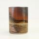 Lot of 4 espresso cups and 4 sub cups in Japanese "Raku" style