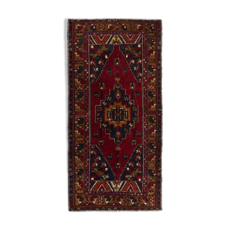 Vintage oriental rug, turkish rug from 1970s. wool rug, handmade rug