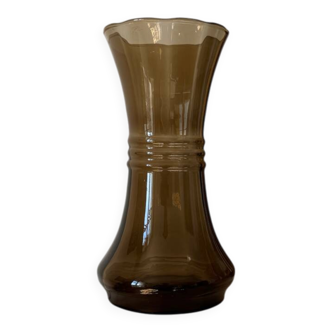 Smoked glass vase Verextrafort Belgium