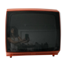 Orange vintage television 70s