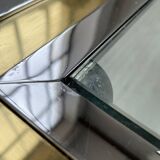 Table basse chrome laiton Romeo Rega