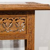 Oriental Folding Table in Exotic Wood – Early 20th Century