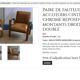 Aviator chair - In walnut veneer and chrome metal - 1970s design