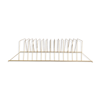 Vinyl holders in gilded brass 1950