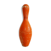 Pin bowling orange wood
