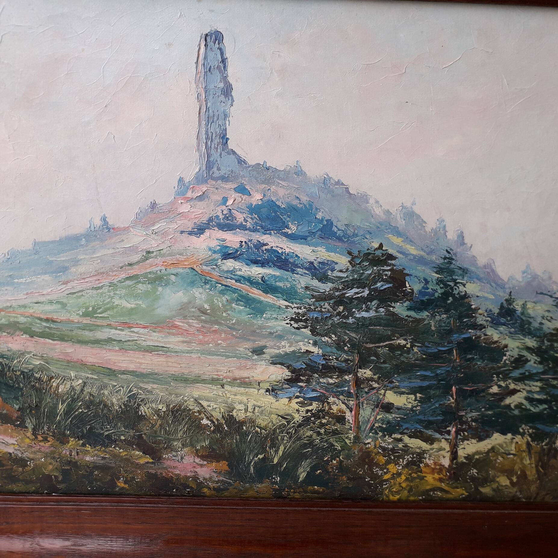 Tableau paysage signé