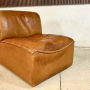 Brutalist Style DS-15 Leather Lounge Chair from De Sede, Switzerland 1970s