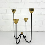 Mid-Century Scandinavian candlestick, Gunnar Ander's candle holder for Ystad Metall, Sweden