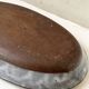 Large glazed stoneware dish from Loir, enamelled & signed, Chantal & Thierry Robert 1970.