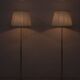 Pair of brass floor lamps by ASEA Belysning, Sweden, 1950s