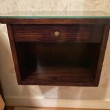 Art Deco bedroom set in walnut burl and marble