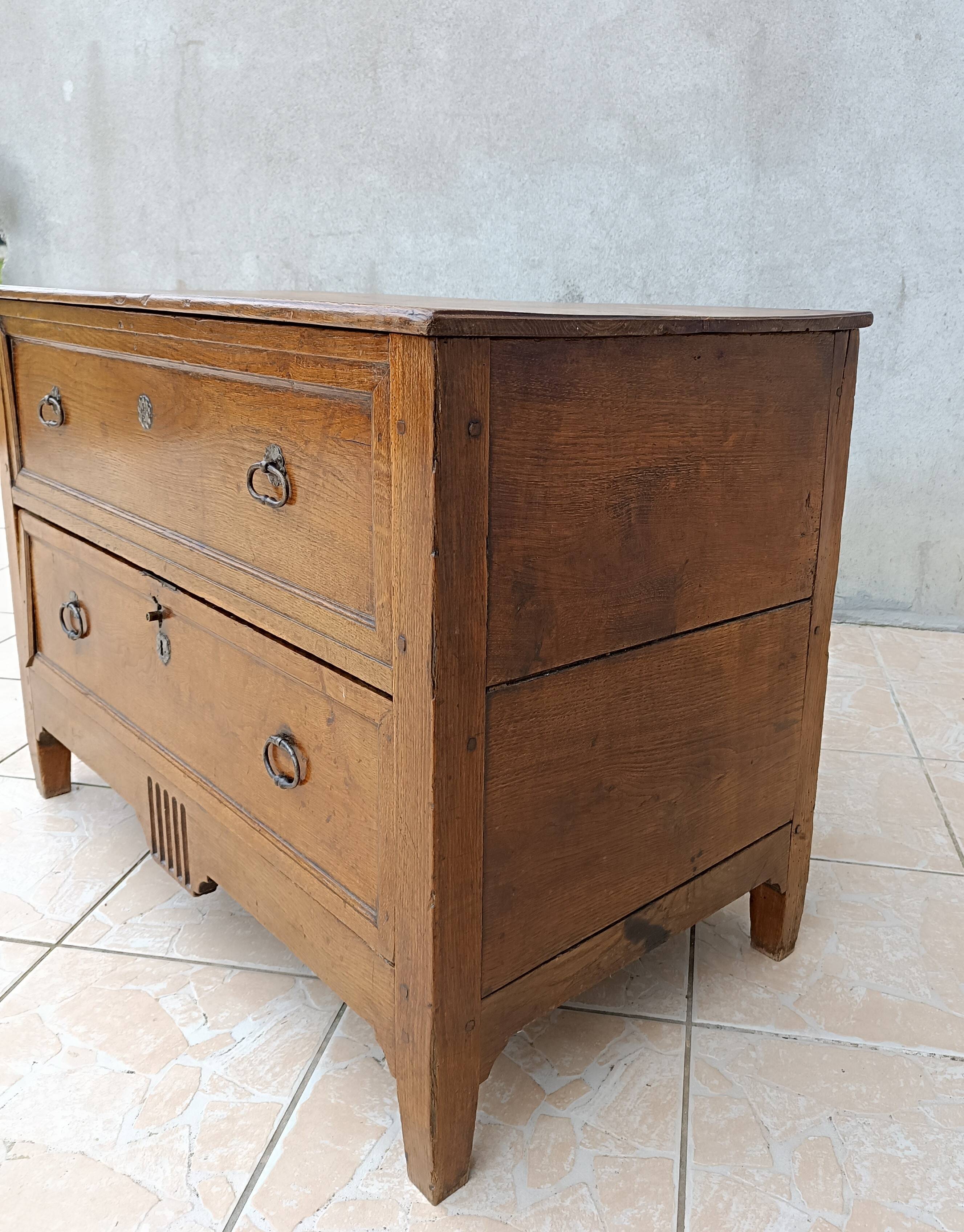 Louis XVI oak chest