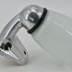 Aluminium cast iron and ancient opaline sconce