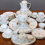 Meissen porseleinen thee- en koffieservies 'Scattered Flowers': 40-delige s