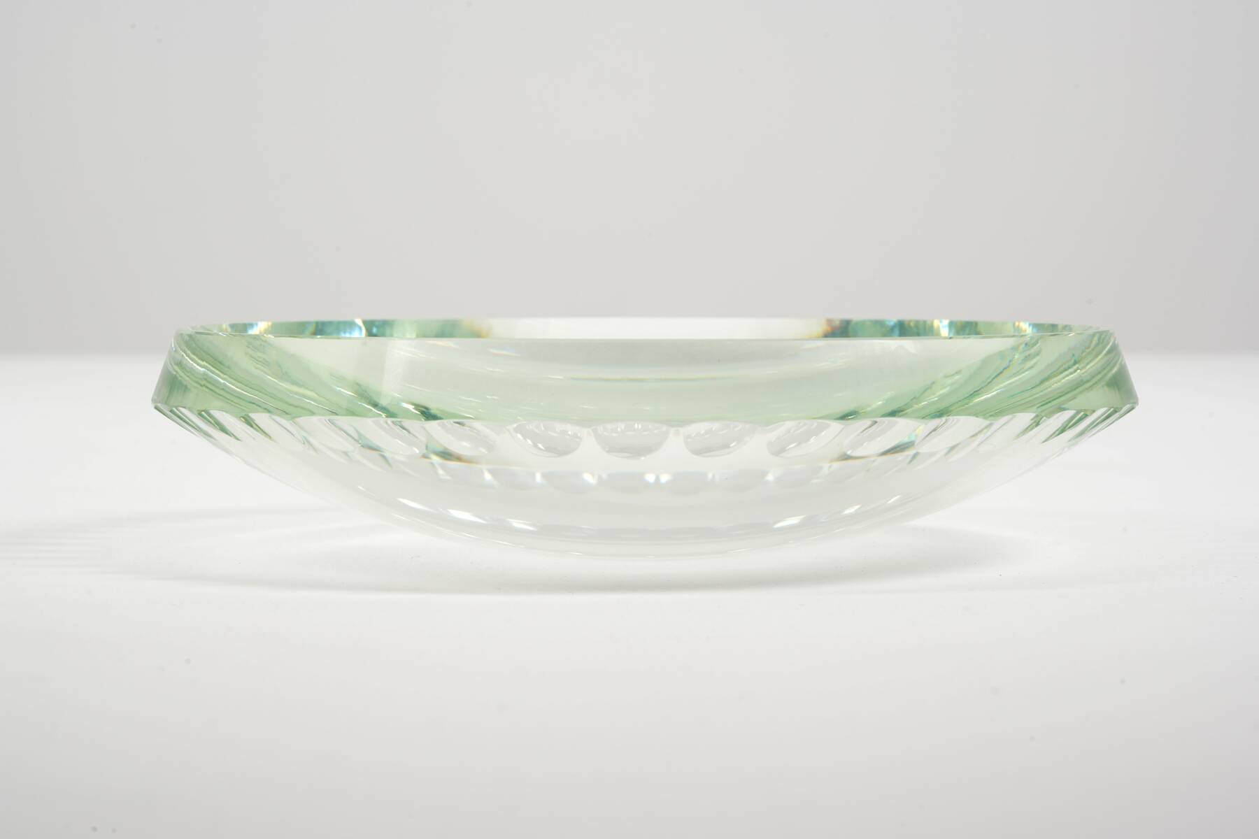 Coupelles en verre citrin Art Déco vers 1930