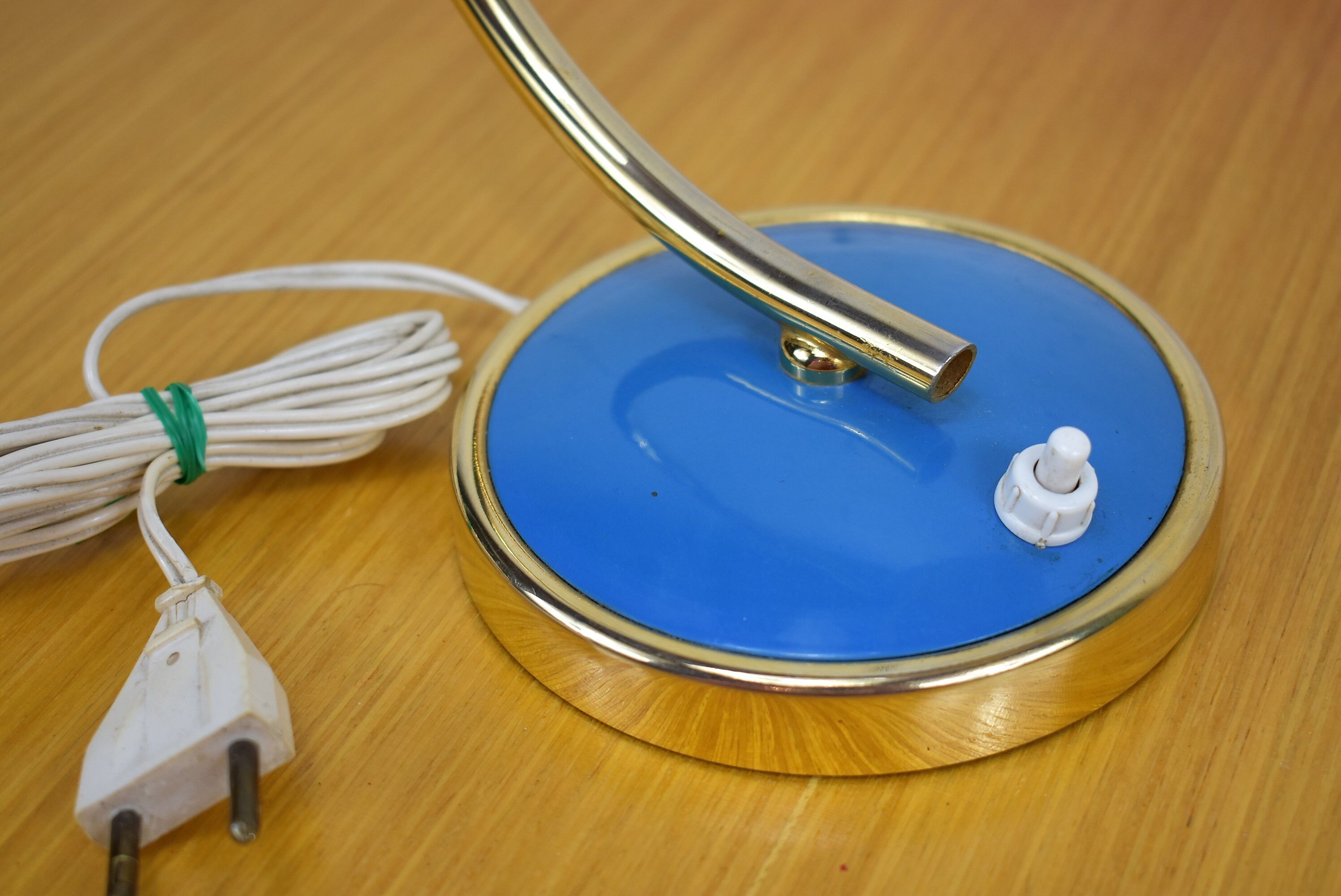 Vintage blue desk lamp