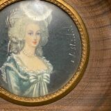 Signed miniature portrait