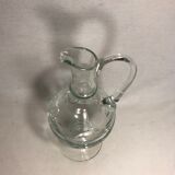 Former pitcher Ewer molded Crystal polished jug Vintage