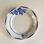 Lot de 6 assiettes en faïence vintage - années 1940-1950