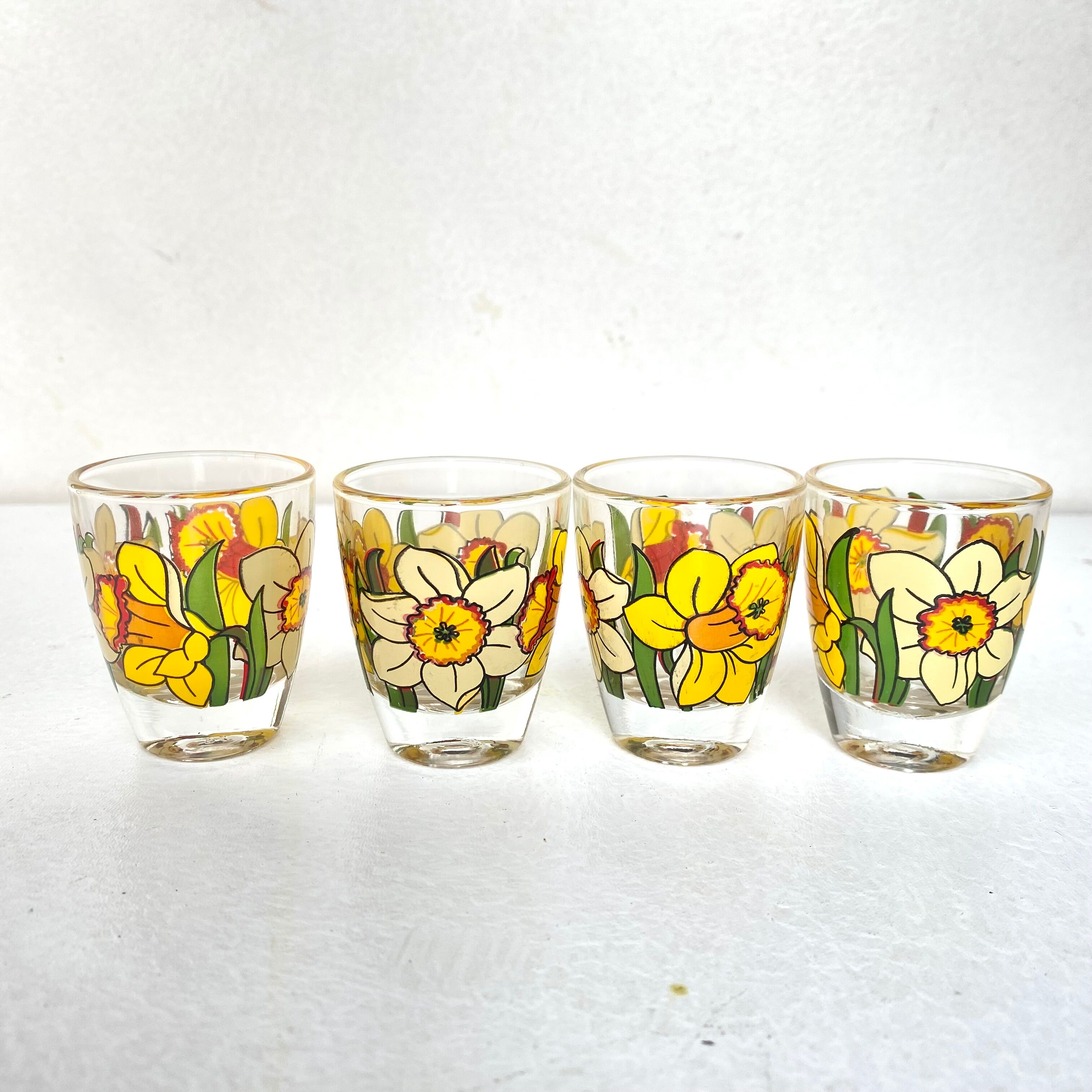 Vintage floral glasses