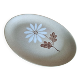 Large oval serving dish in Saint-Amand earthenware with Autumn decor
