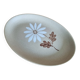 Large oval serving dish in Saint-Amand earthenware with Autumn decor
