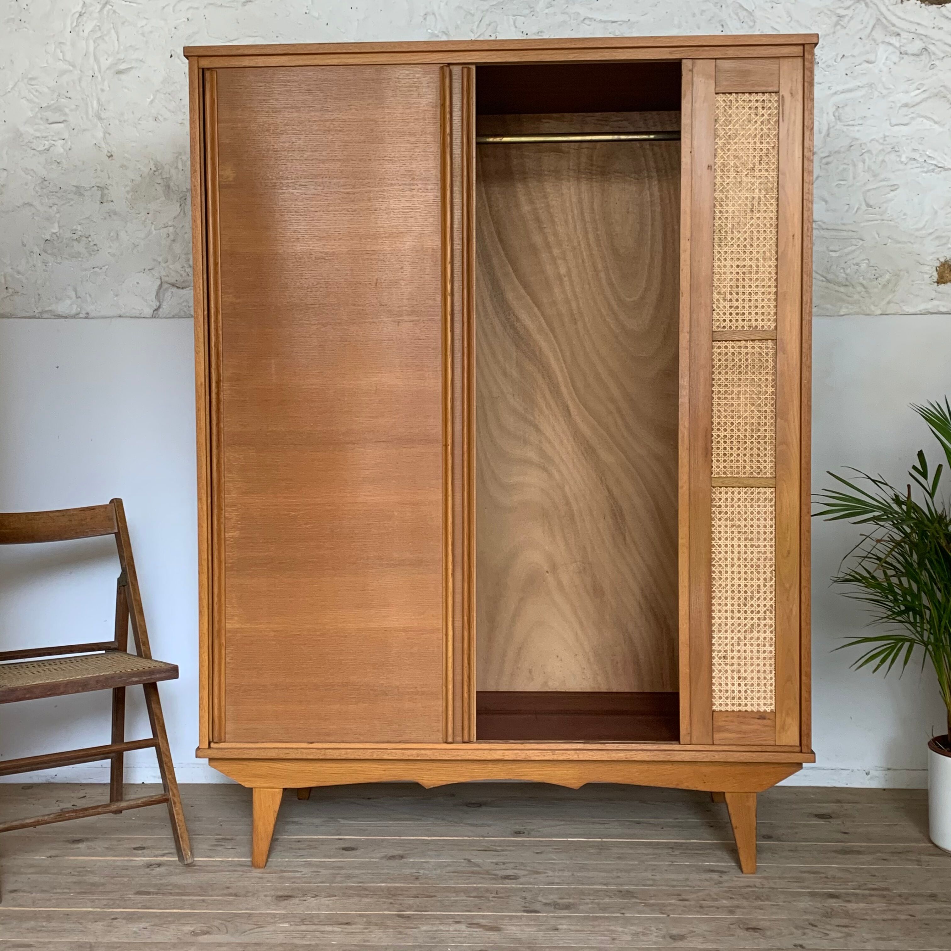 Vintage oak and canning wardrobe