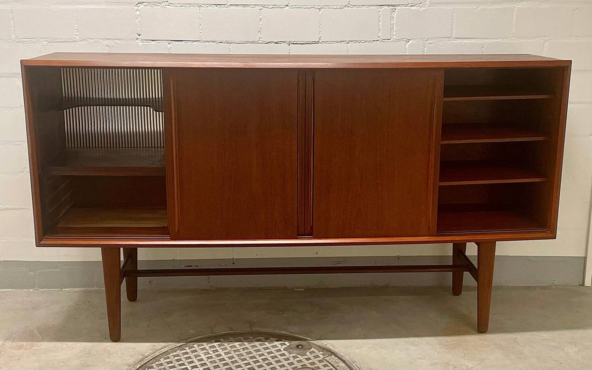 Scandinavian Teak Sideboard Madsen HP Hansen 60s