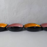 4 vintage ceramic bowls with free-form design