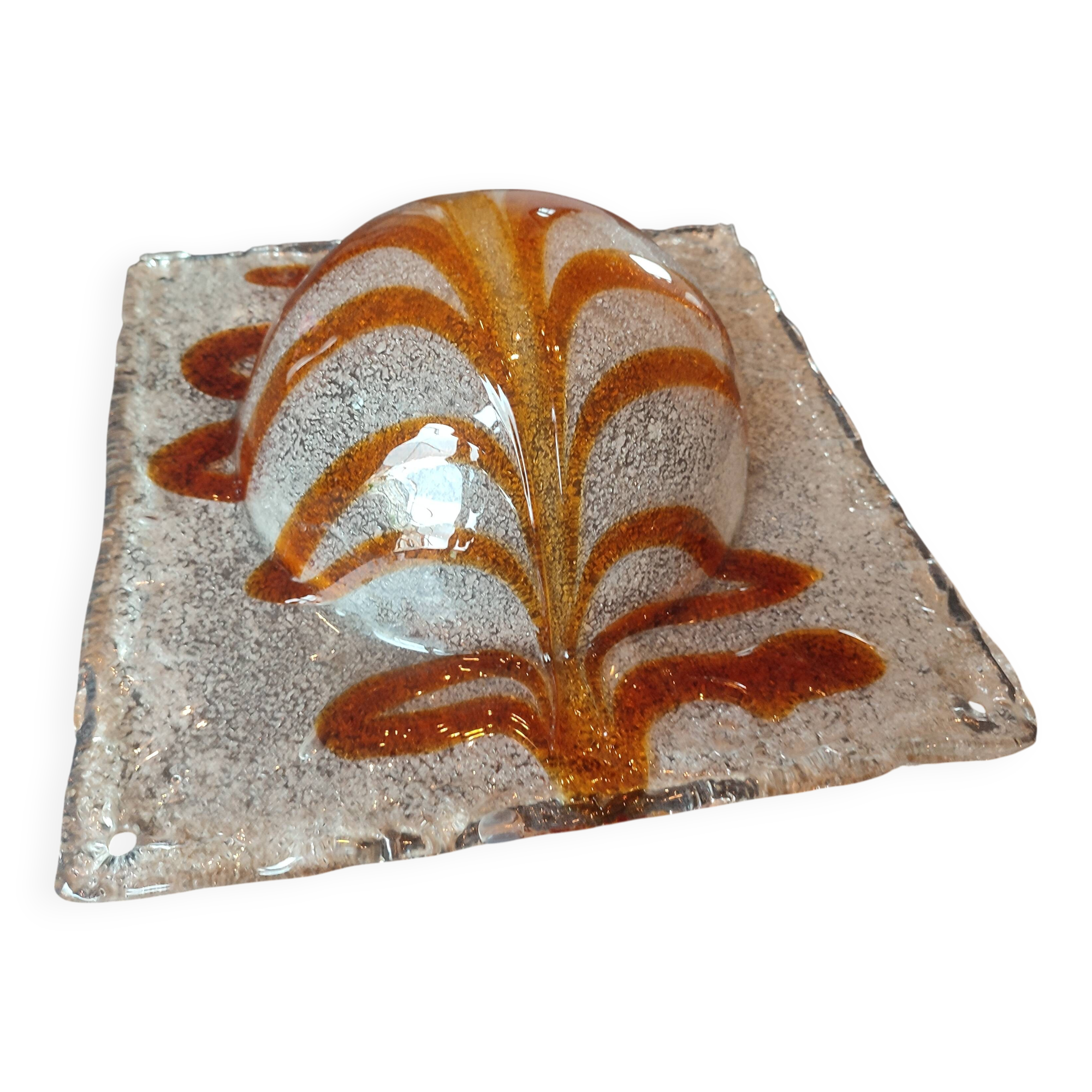 Large vintage Murano glass wall light