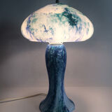 Glass paste mushroom lamp, swivel head, years 60