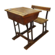 Wooden school table primary school dimension: height -78cm- width -70cm- depth -88cm-