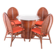 Rattan table and chairs set