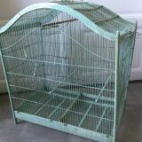 Old wooden and metal birdcage
