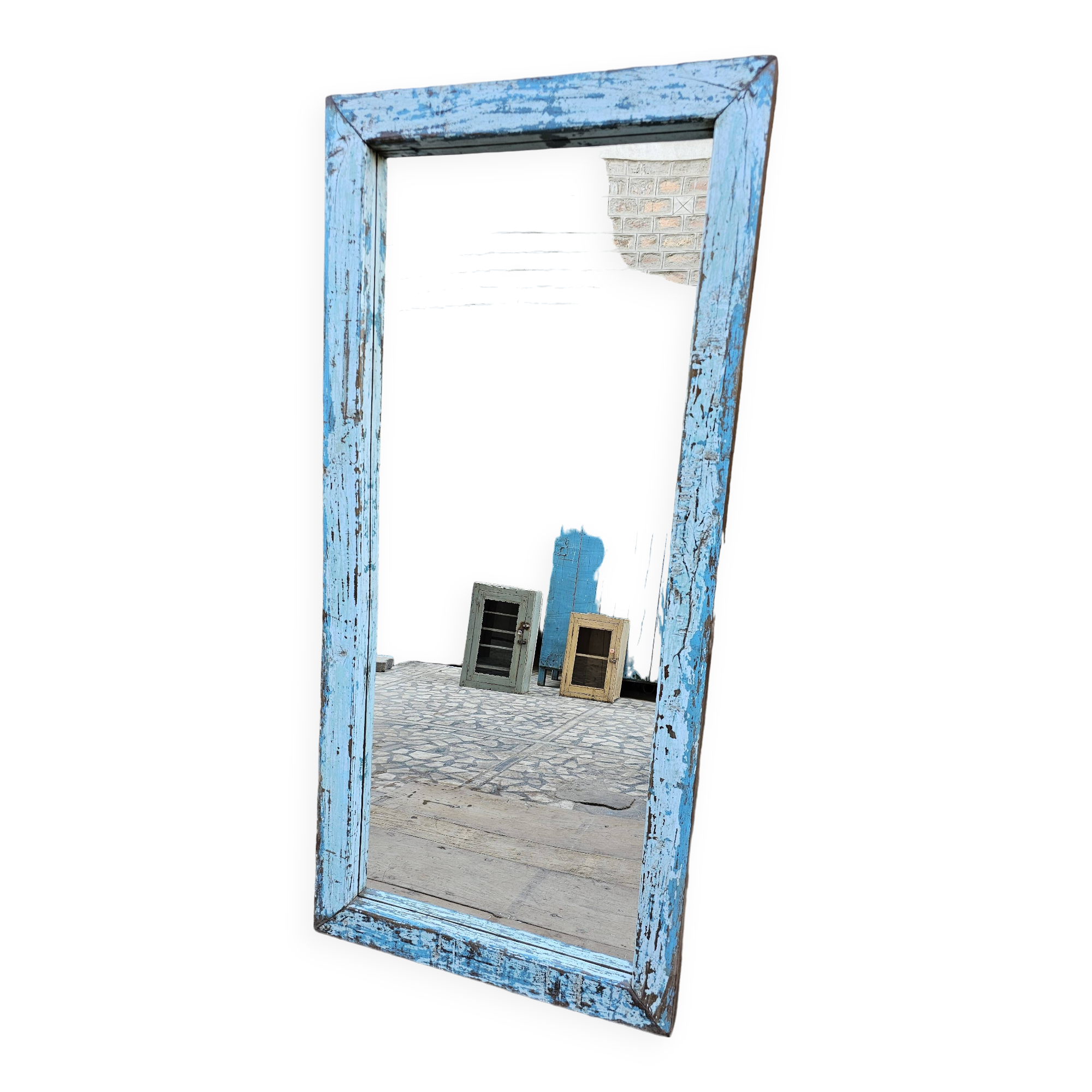 Teak mirror from Burma