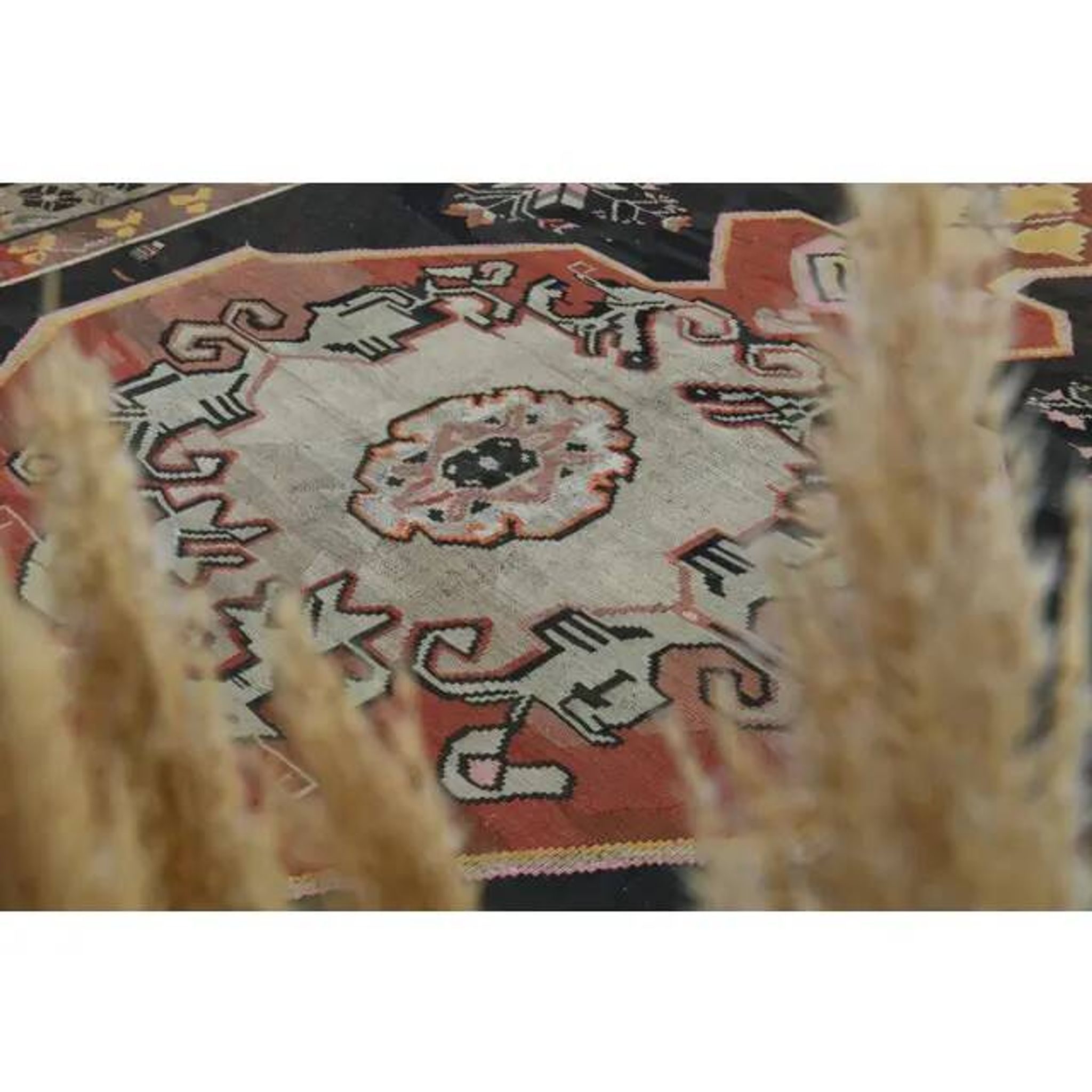 1970s Vintage Turkish Hand-Knotted Wool Cotton Brown Area Rug 234x417